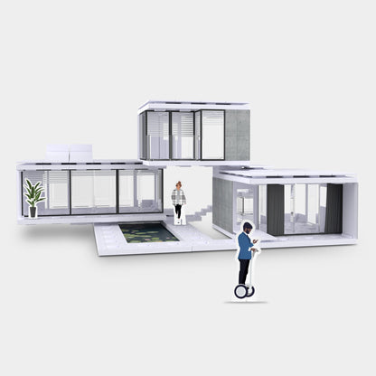 Bundle kit with Arckit A100 and Arckit A200 Architectural Model Kits
