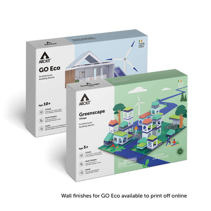 Bundle kit with Arckit GO Eco and Greenscape Village Architectural Model Kits