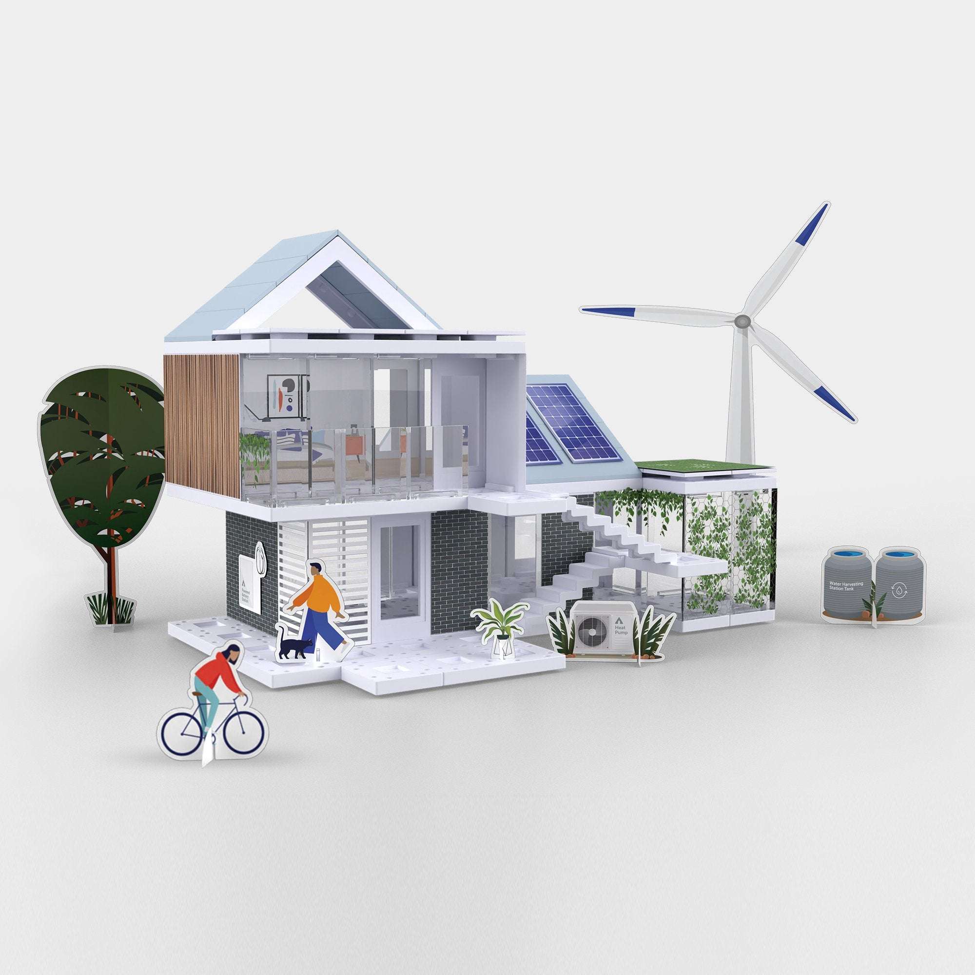 Bundle kit with Arckit GO Eco and Greenscape Village Architectural Model Kits