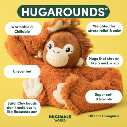 Ollie Weighted Orangutan Plush, Warmable Sensory Hug