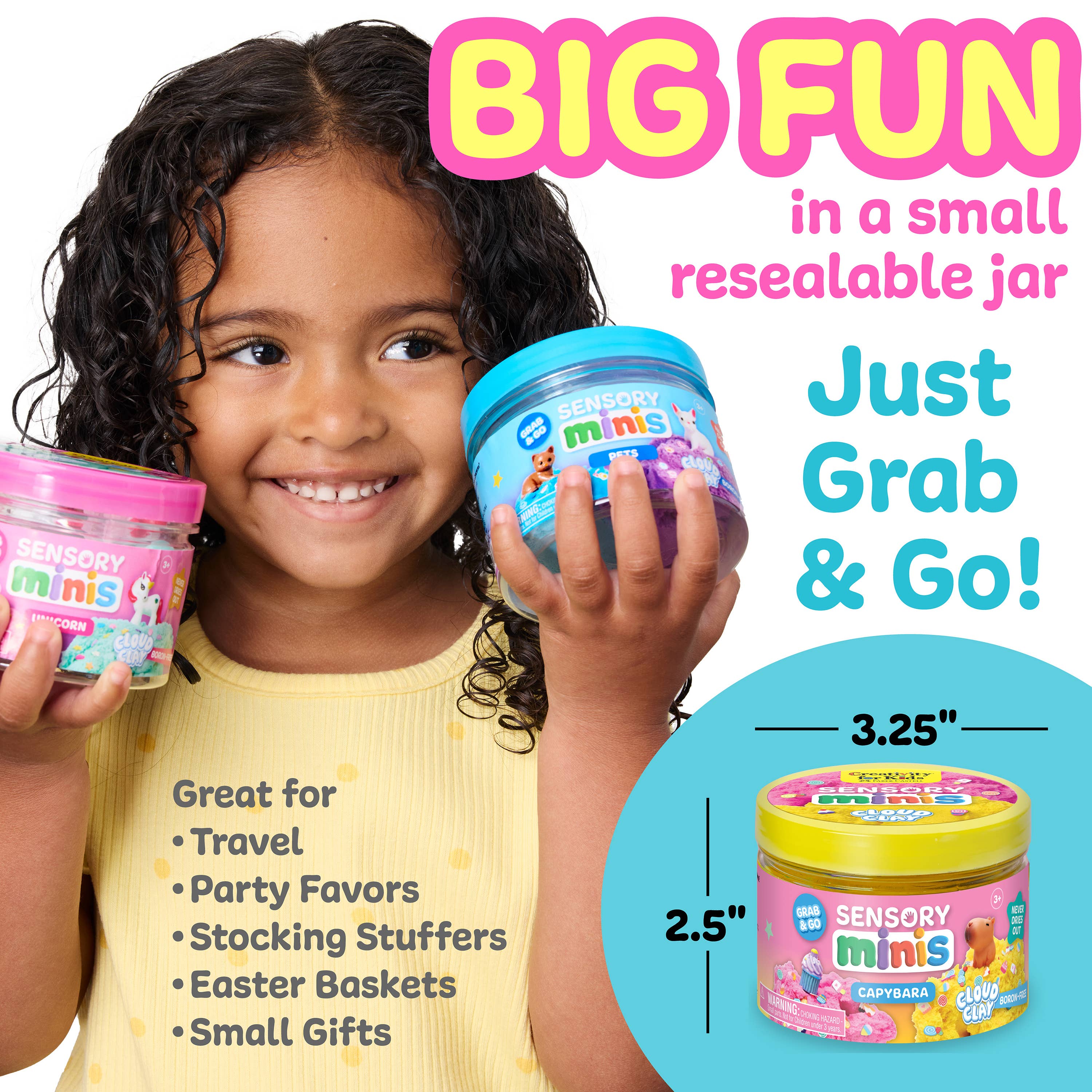 Sensory Mini Play Kit Jar Capybara