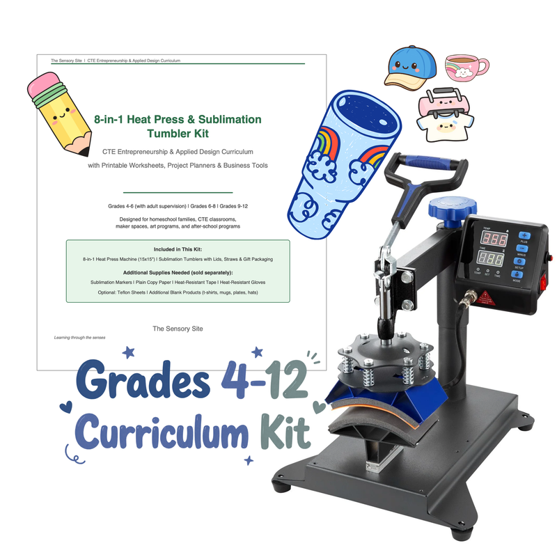 CTE Entrepreneurship and Sublimation Curriculum Kit Grades 4-12