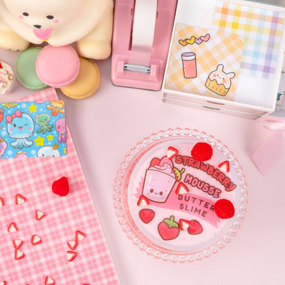 Strawberry Mousse Fluffy Butter Slime