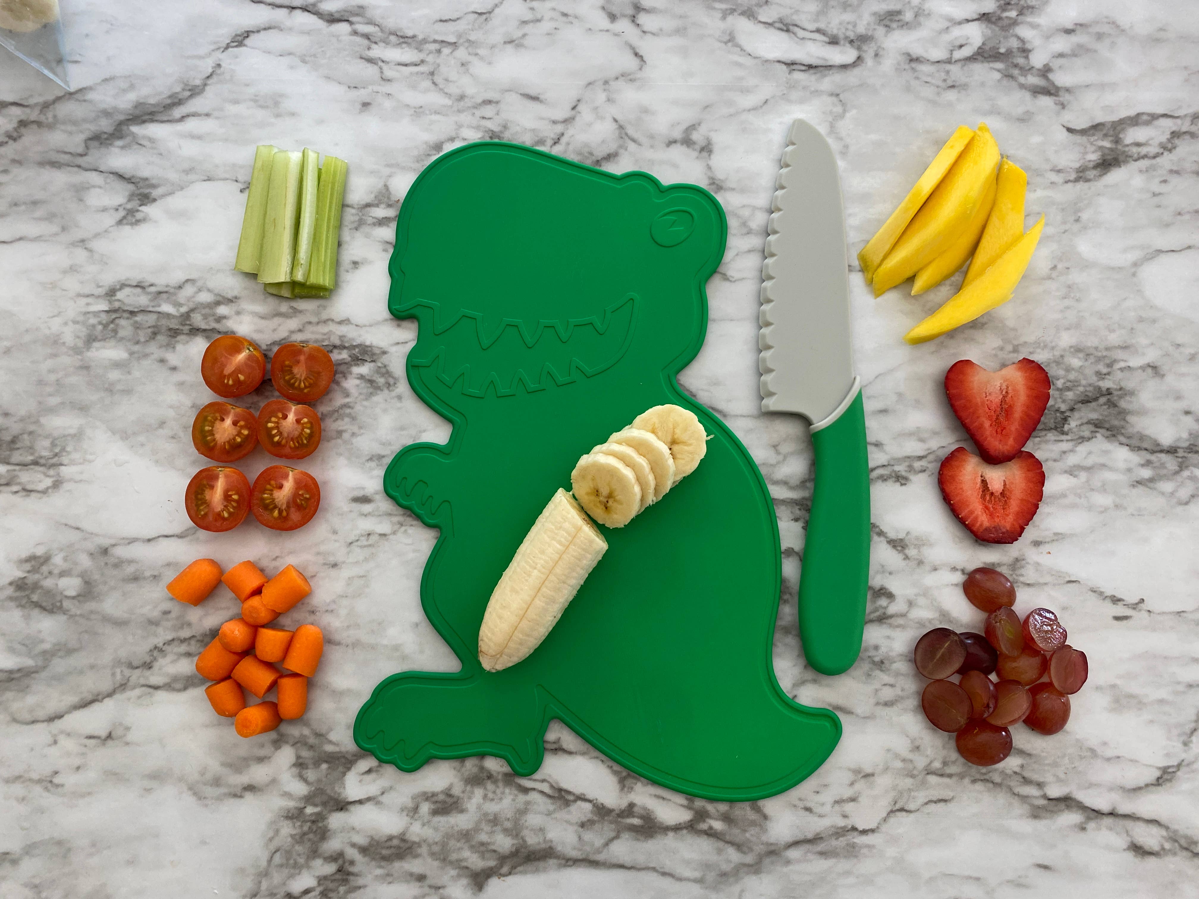 Life Skills: Dino Adventures Cutting Board and Knife Set