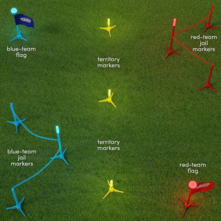 Light-up Capture The Flag Game Illuminated