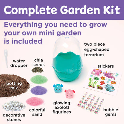 Grow a Mini Garden - Axolotl - DIY Craft Kit for Kids