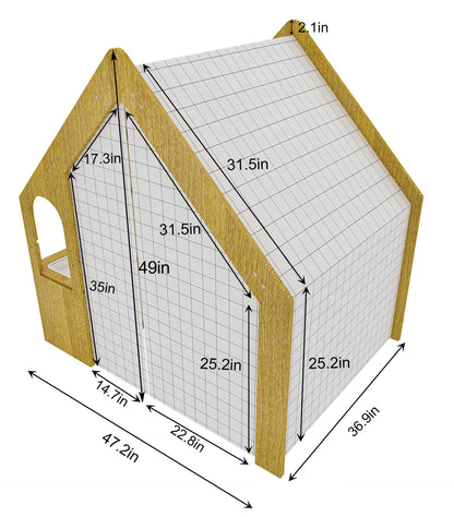 Flair - Avenlur Wood house Desk with Chair