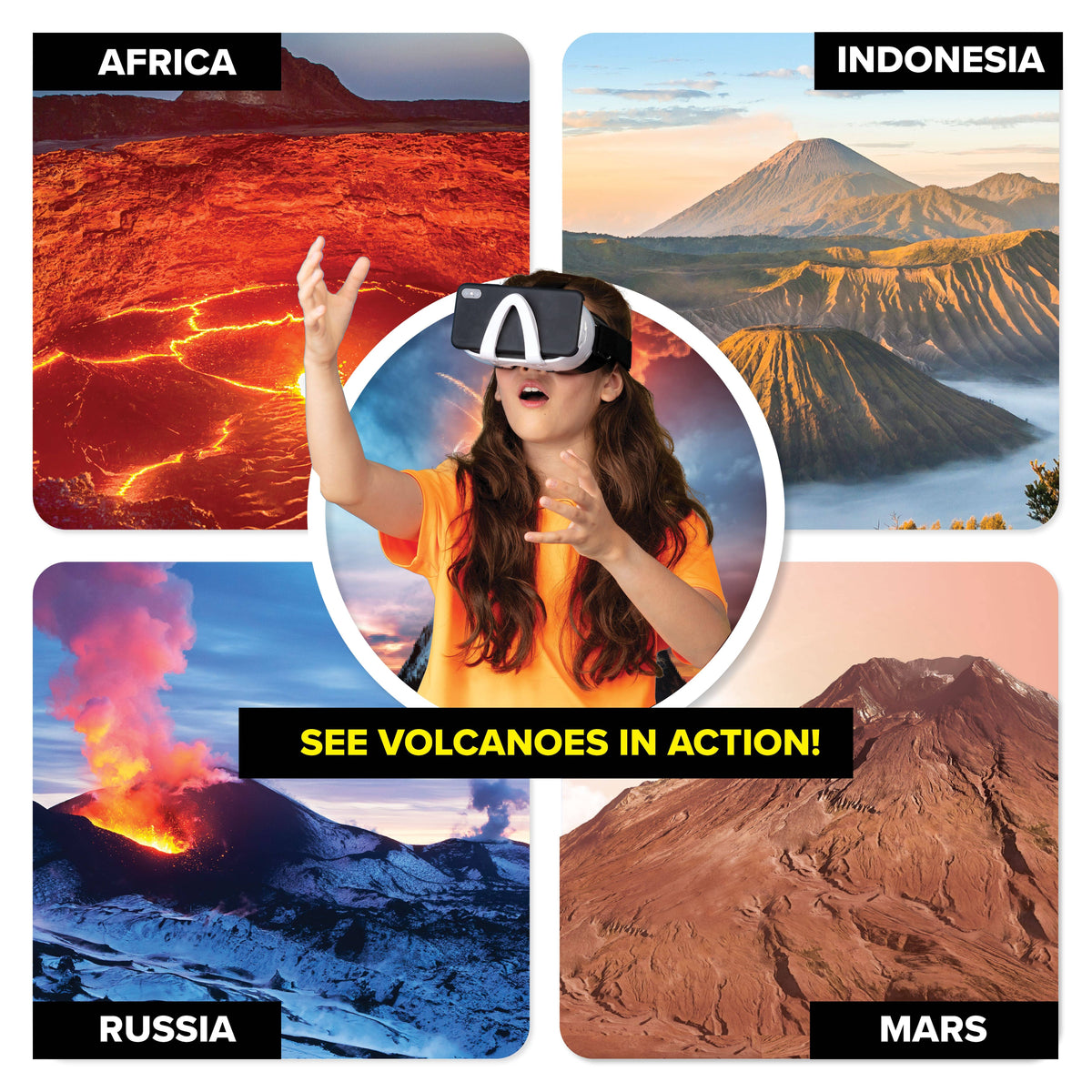STEAM LAB VIRTUAL REALITY KIDS TOY - VOLCANO LAB VR