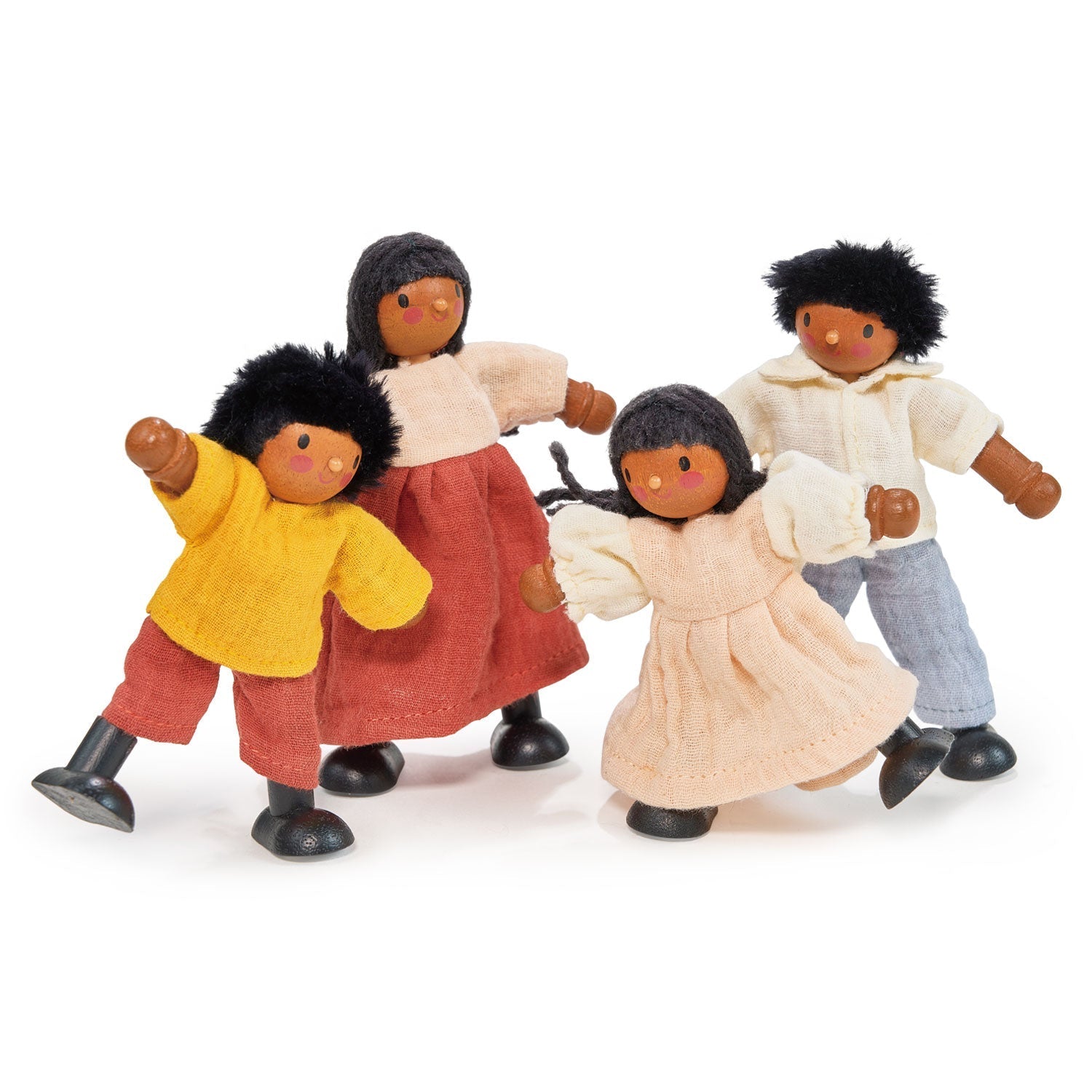 The Wooden Berrybunch Doll Family